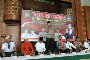 Irwasda Polda Kepri,Kombes Pol, Purwolelono,S.IK,MM Saat Memberikan Pesan Kamtibmas 