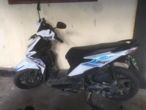 Barang Bukti, 1 Unit Sepeda Motor Yang di Pakai Tersangka Untuk Jambret