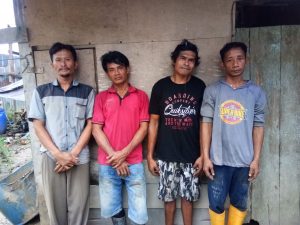 Ke-4 Penambang Emas Tanpa Ijin "PETI" Yang diringkus Polisi di Lokasi Gunung Botak