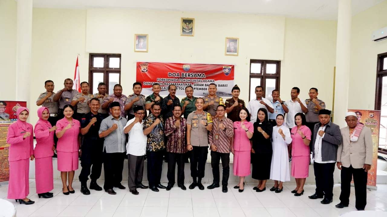 Refleksi Musibah Gempa Bumi Maluku, Polres SBB Gelar Doa Lintas Agama