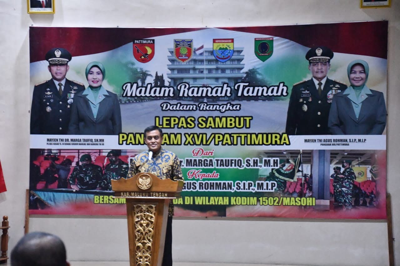 Pangdam XVI/Pattimura, Mayjen TNI Agus Rohman,S.I.P,M.I.P